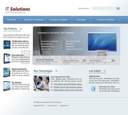 計(jì)算機(jī)公司網(wǎng)站模板設(shè)計(jì)與制作指南